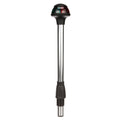 Attwood Bi-Color Stowaway Light with Task Light 10-inch straight 3-pin locking collar pole navigation light