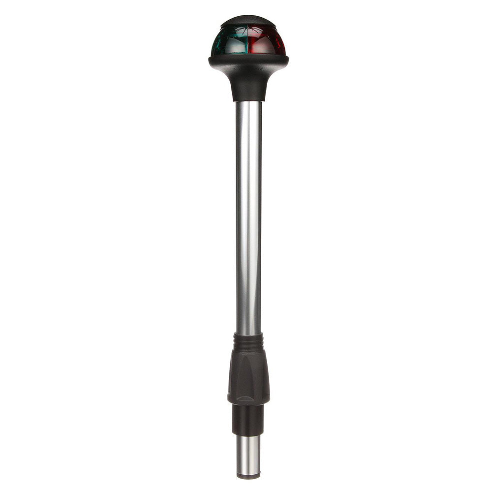 Attwood Bi-Color Stowaway Light with Task Light 10-inch straight 3-pin locking collar pole navigation light