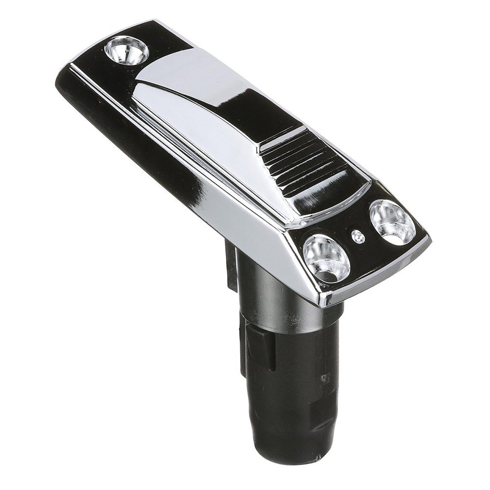 Attwood Rectangle 2-Pin Zamak Base for Angled Pole Navigation Light