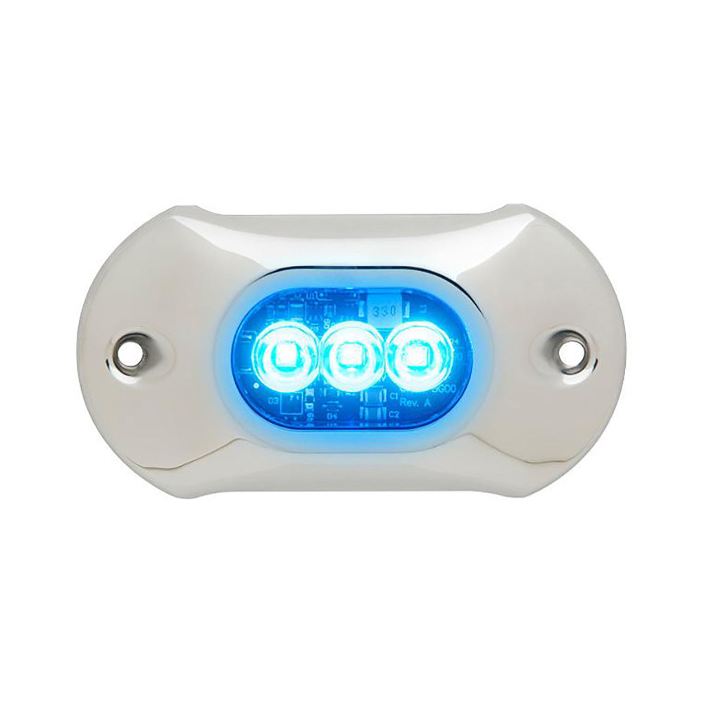 Attwood LightArmor HPX 4-inch surface-mount underwater LED light with low-profile stainless steel housing