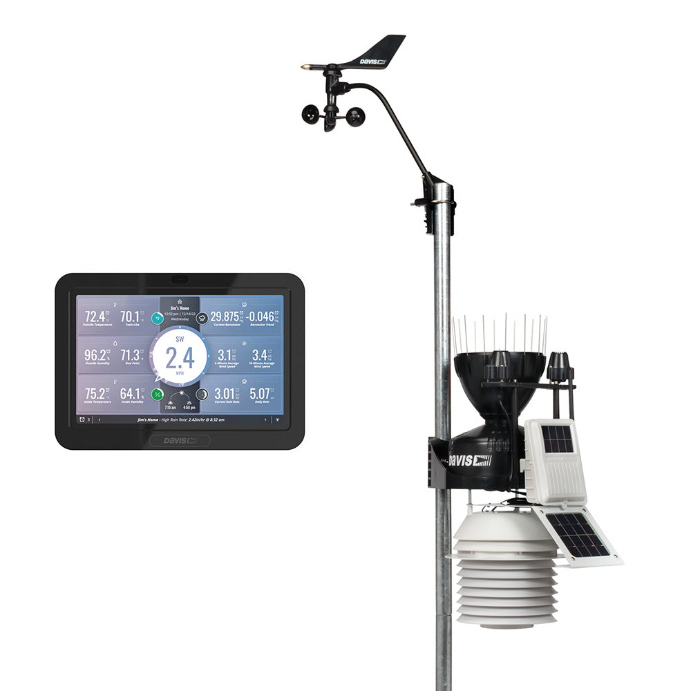 Davis Vantage Pro2 Wireless Weather Station w/WeatherLink Console, 24hr Fan Aspirated Radiation Shield, UV & Solar Senso