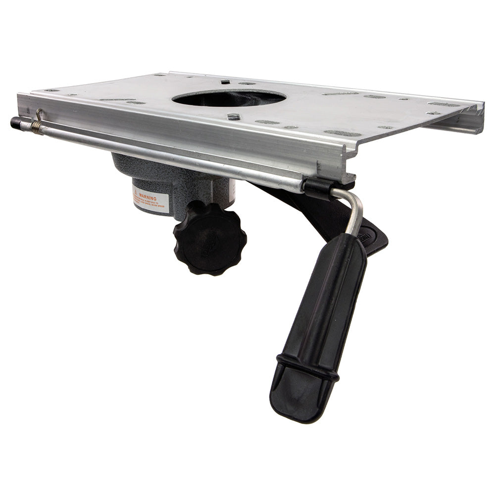 Springfield Trac-Lock swivel slide non-locking seat mount for 2-7/8 inch post, high-strength aluminum with powder-coat finish