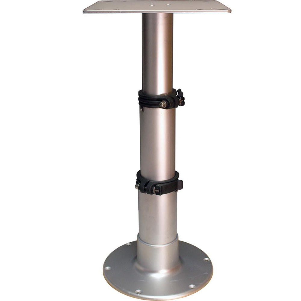 Springfield Marine air-powered aluminum pedestal for 3-stage boat table with 12-inch floor base