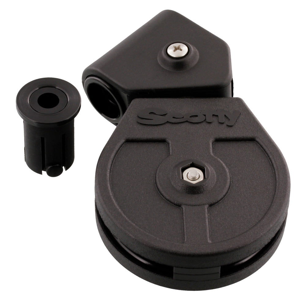Scotty 1014 Downrigger Pulley Replacement Kit for 1-inch and 3/4-inch booms with pulley wheel, housing, end cap, and adapters