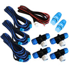 Raymarine SeaTalkng Backbone Cable Kit for ST70 with terminators, backbone cables, T-pieces, and power cable