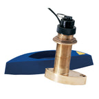 Raymarine B744VL long stem bronze thru-hull tri-ducer with high-speed fairing block
