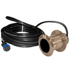 Lowrance B117 bronze thru-hull transducer 50/200kHz 600W blue connector low-profile
