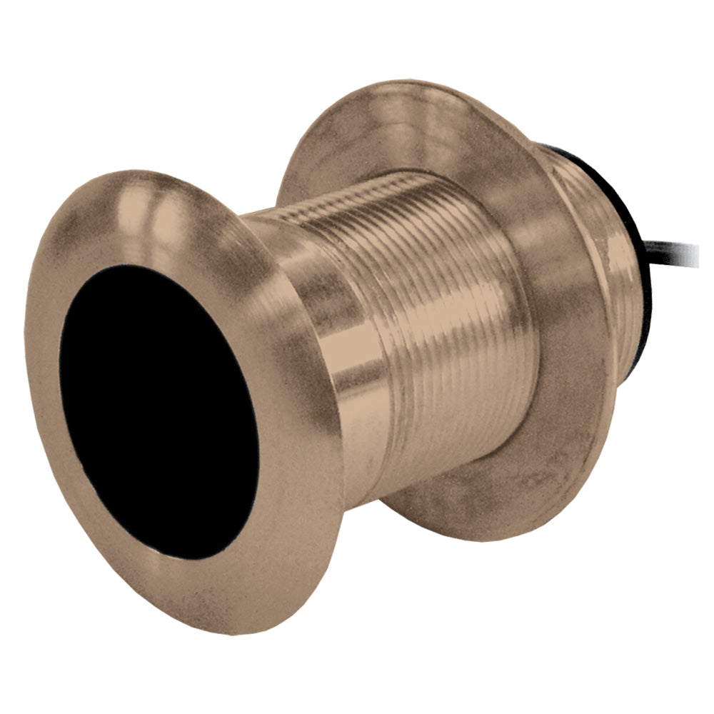 Airmar B117 50/200kHz 600W low-profile bronze thru-hull transducer, 0° deadrise, dual frequency