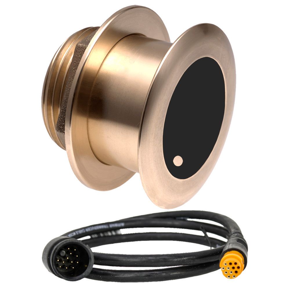 Airmar B175MW Medium Ultra-Wide 1kW 20-degree CHIRP thru-hull transducer with Garmin 12-pin connector