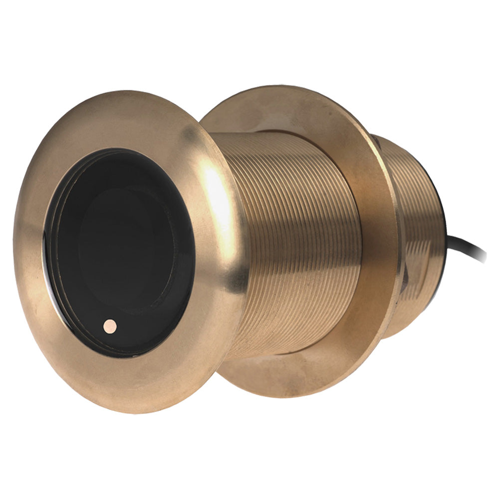 Airmar B60 20-degree bronze thru-hull transducer with Tilted Element technology for fiberglass and wood hulls