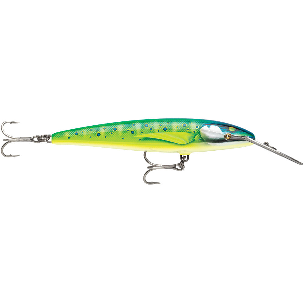 Rapala CountDown Magnum Elite 185 7-inch Armored Dorado saltwater sinking minnow lure with VMC hooks