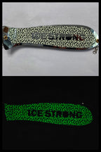 Ice Strong Outdoors - 12" Chrome JUDY or PERSONALIZED Dual Fin Fishblade!