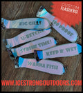 Ice Strong Outdoors - 10" ChromeDual Fin and NO Fin Options Fishblades  PERSONALIZED!