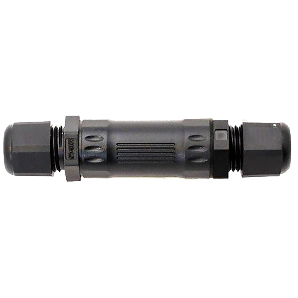 Airmar Gemeco 10-conductor IP67 in-line cable splice for CHIRP transducers with waterproof gland fittings
