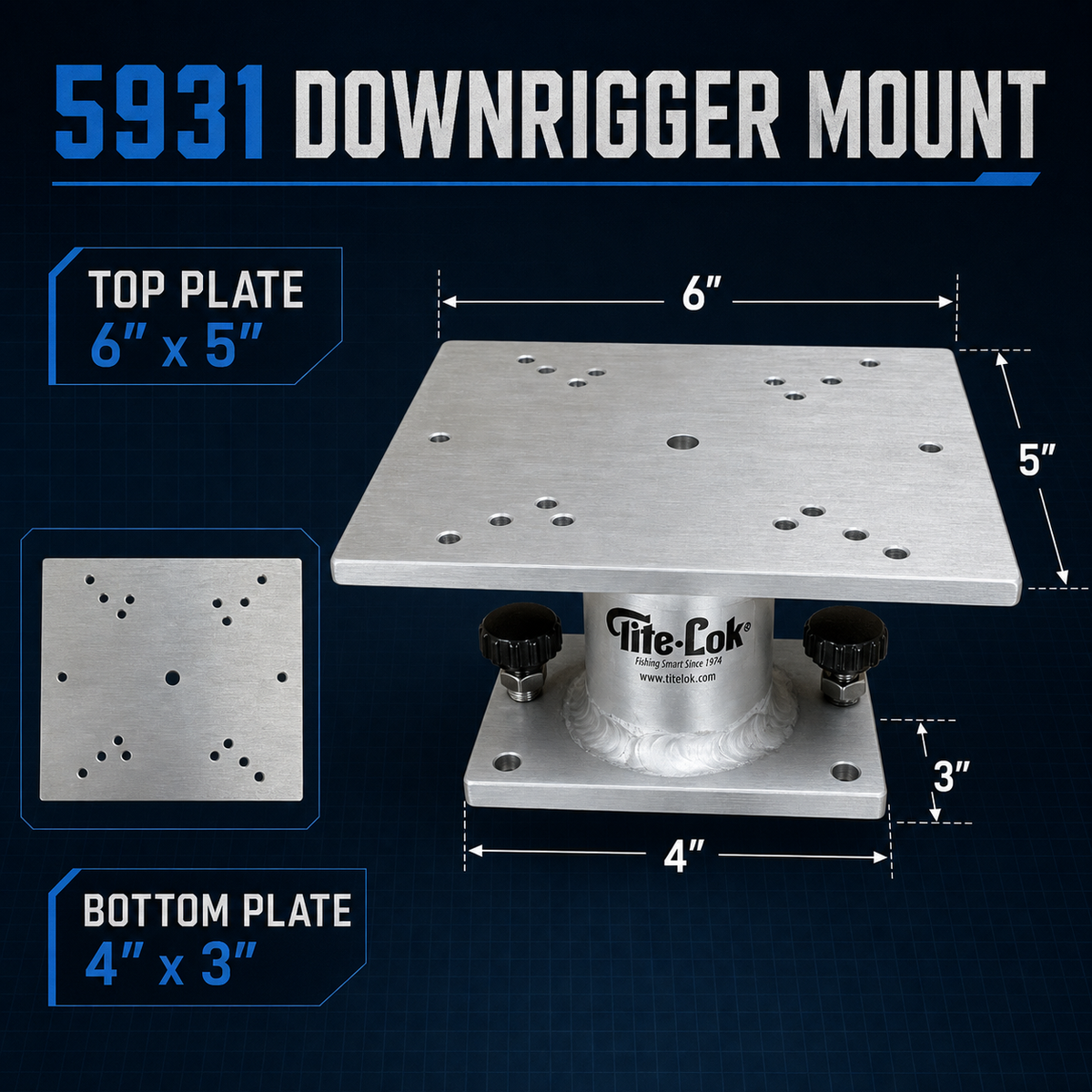 Downrigger Plate Mount Bundle