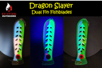 Ice Strong Outdoors - 10" or 12" Chrome Fishblades - Dragon/Dragon Slayer/Blue Tron/Green Tron