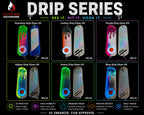 Ice Strong Outdoors - 8.5" Dual Fin Flasher Series - Painted Glow/UV Series - NEW DRIP SERIES LAUNCHED MAY 2026