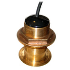 Raymarine B117 low-profile bronze depth-only through-hull transducer with 30-foot cable and connector