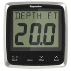 Raymarine i50 depth display instrument with nylon thru-hull transducer and SeaTalkng networking