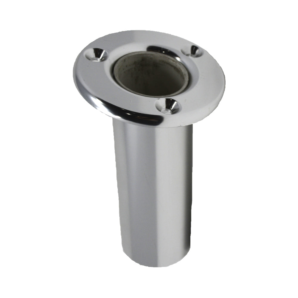 TACO Flush Mount Rod Holder 10 degree deluxe anodized aluminum finish with PVC liner