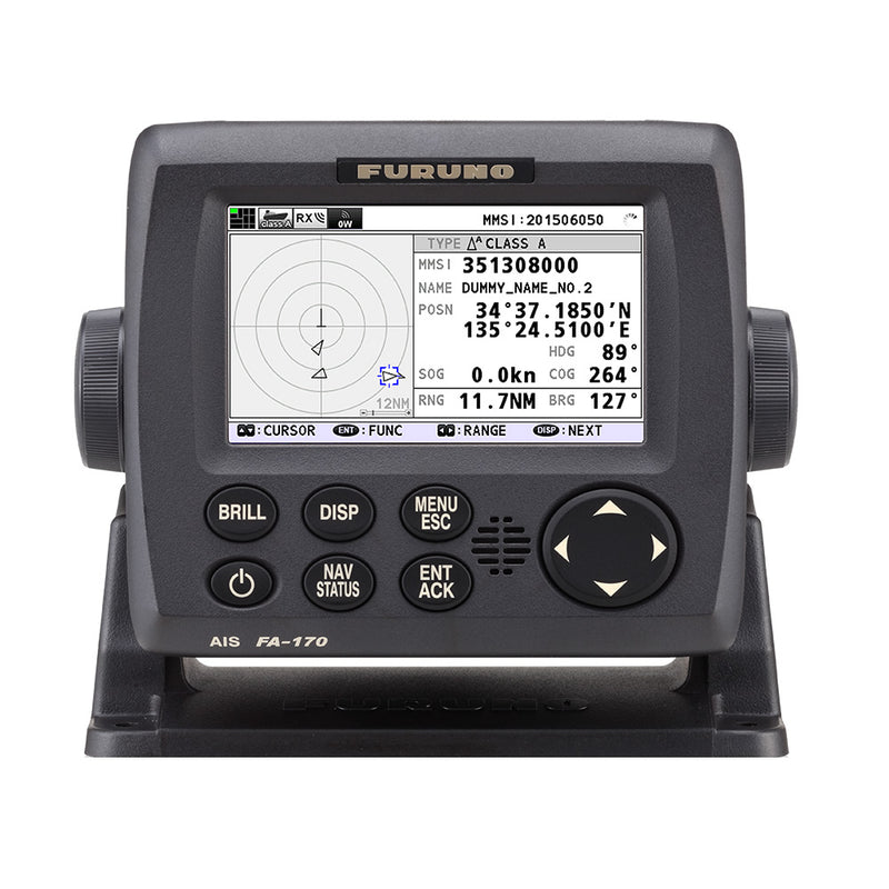 Furuno FA170 4.3 inch color LCD AIS display unit front view