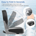 Folding Boat Seats 2-Pack Low Back Waterproof Marine Chairs