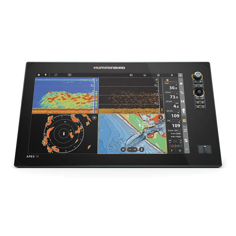 Humminbird APEX® 19 VX MSI+ Chartplotter/Fishfinder w/Transom Mount Transducer