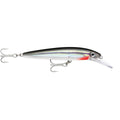 Rapala Husky Magnum 15 5-1/2 inch Silver trolling lure with holographic foil finish and VMC Perma Steel hooks