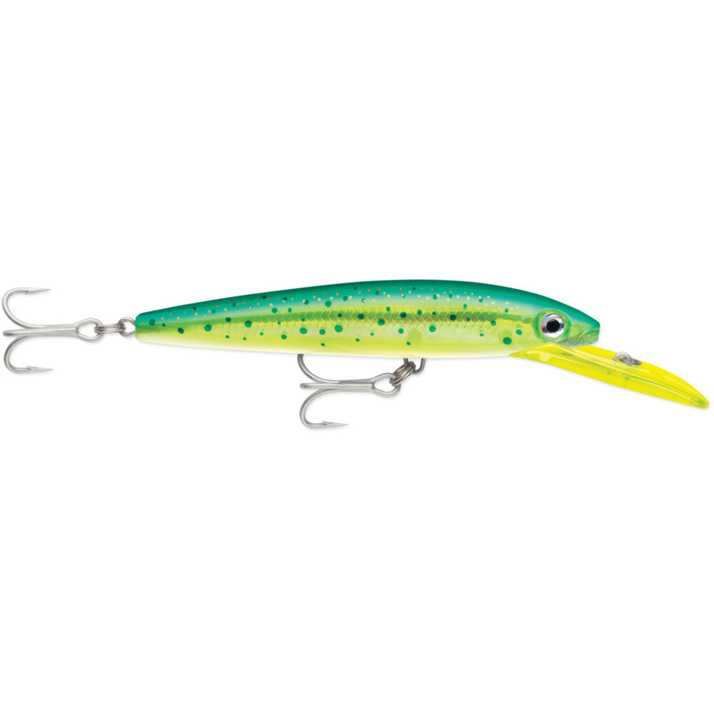 Rapala Husky Magnum 25 6-1/4 inch trolling lure in Dorado color with holographic foil finish