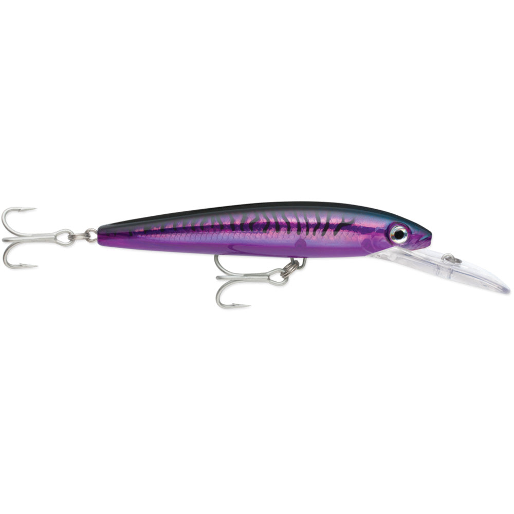 Rapala Husky Magnum 25 6-1/4 inch Purple Mackerel high-speed trolling lure with holographic foil