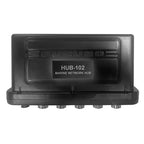 Furuno HUB102 marinized 5-port Ethernet hub with twist-lock waterproof connectors and LED indicators