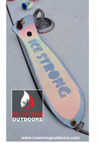 Ice Strong Outdoors - 12" Chrome JUDY or PERSONALIZED Dual Fin Fishblade!