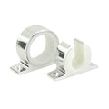 Lee's Single Rod Rack Set in bright silver anodized aluminum with vinyl butt insert and nylon locking ring