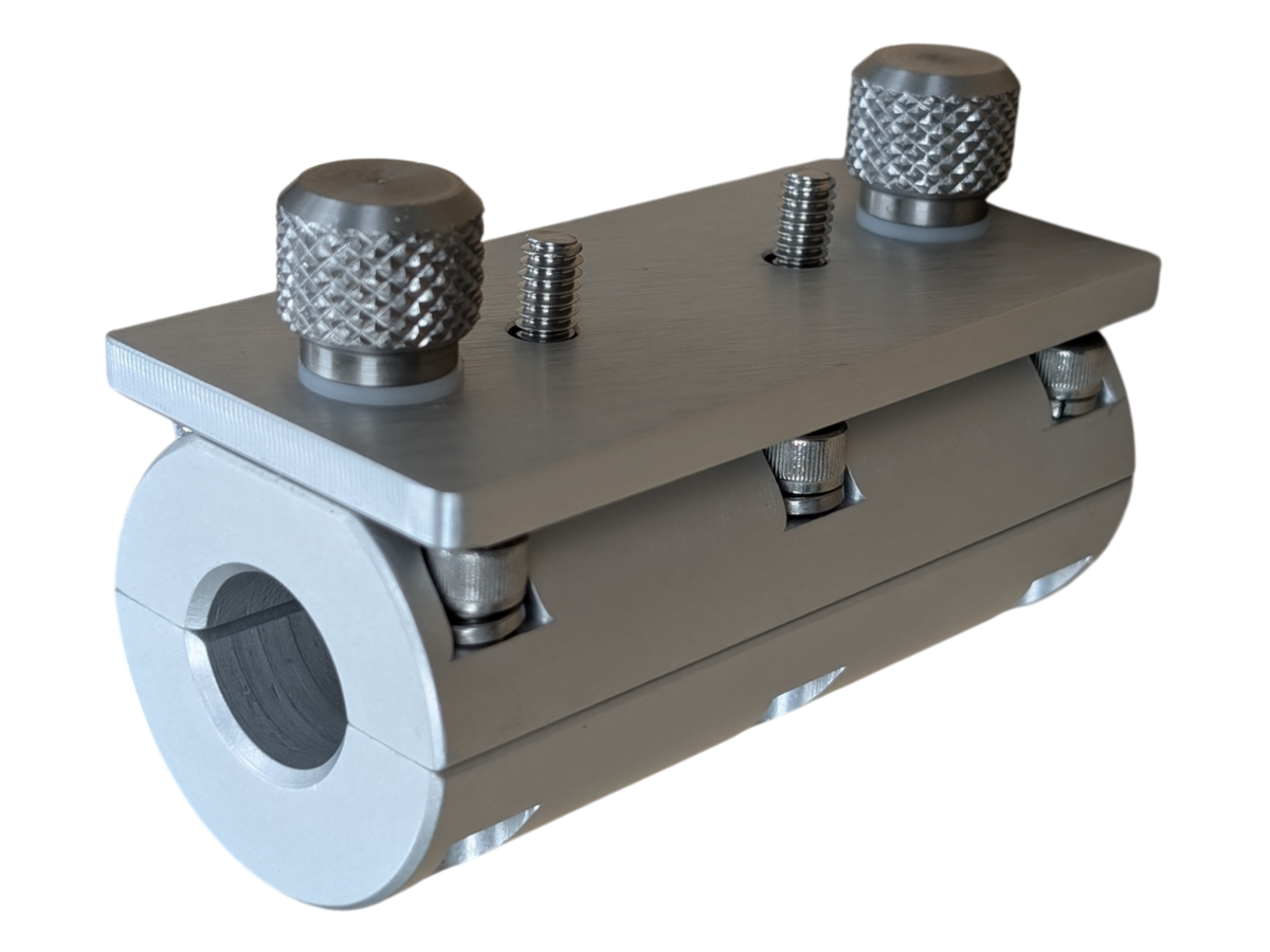 Cisco Fishing Systems thumbscrew rail mount with top-plate rod holder attachment in multiple rail sizes
