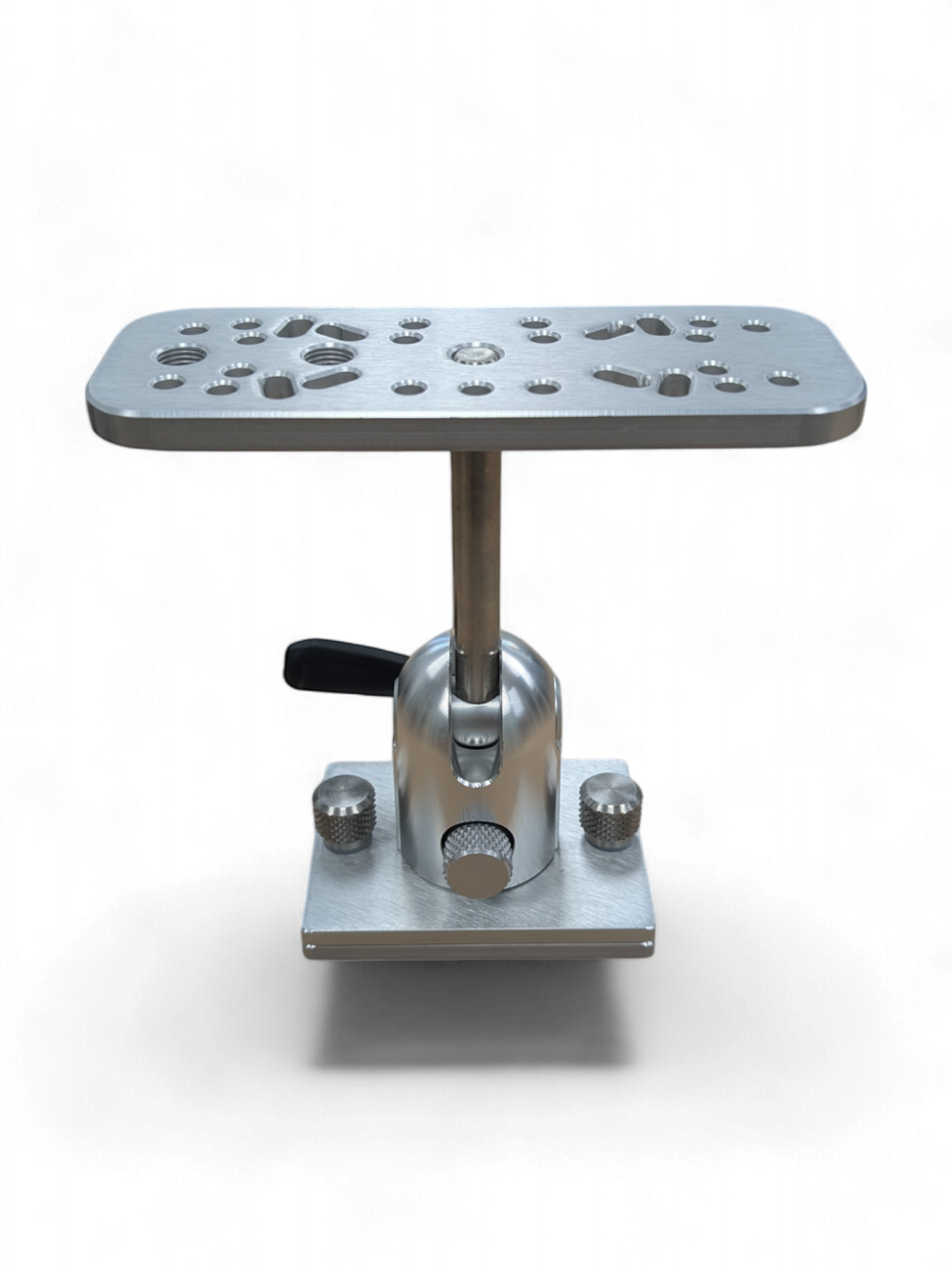Cisco Tall Tilt-Lok Electronics Mount in solid anodized aluminum, 7-inch tilt-only head with 7-inch mounting plate