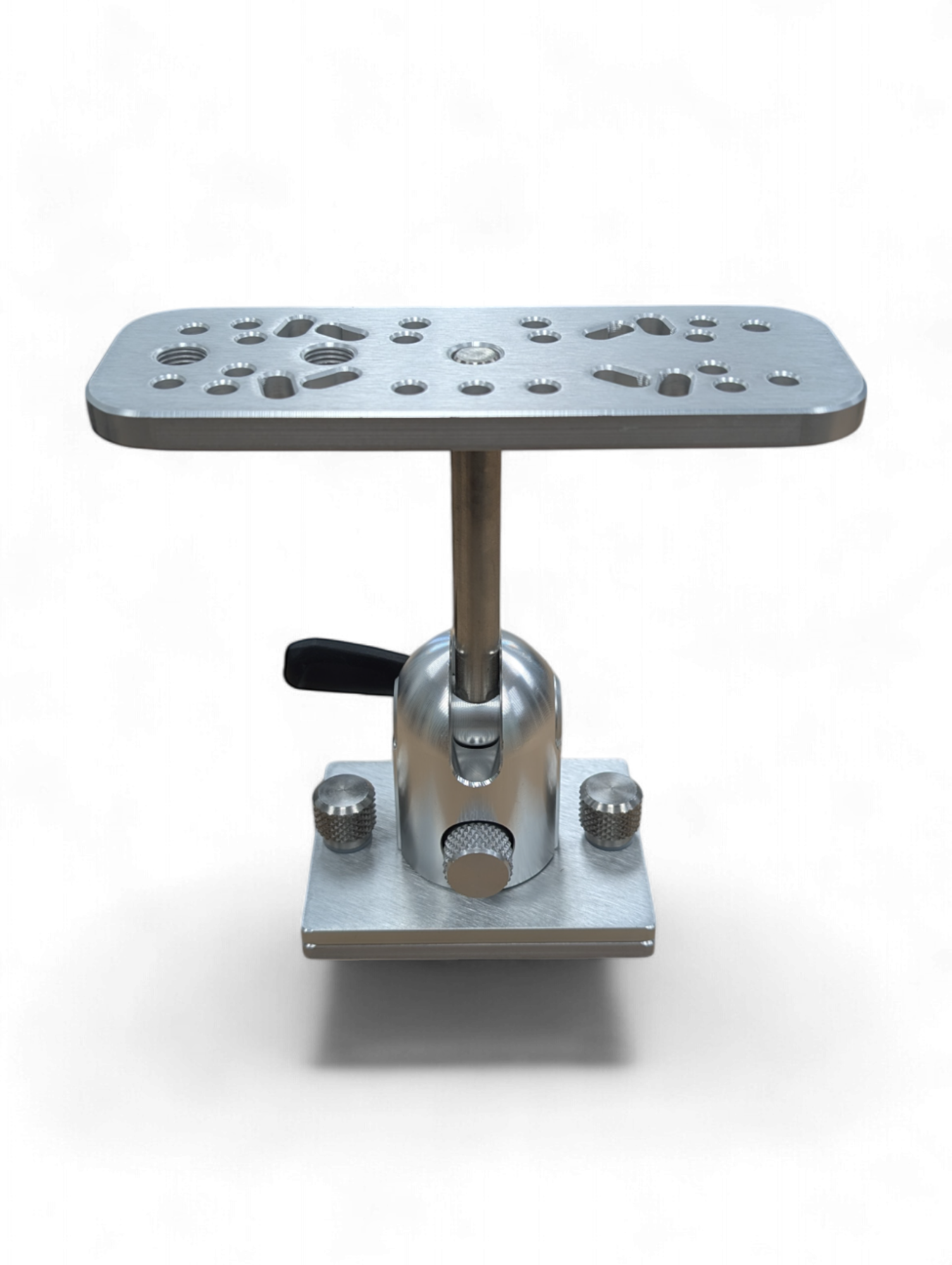 Cisco Tall Tilt-Lok Electronics Mount in solid anodized aluminum, 7-inch tilt-only head with 7-inch mounting plate