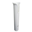 TACO white poly thru-bolt rod holder with pre-drilled mounting holes and front access hole