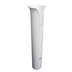 TACO white poly thru-bolt rod holder with pre-drilled mounting holes and front access hole