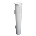 TACO Marine white poly stand-off rod holder with integrated stand-offs and front access hole, no hardware included