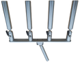 Cisco Quad Tube Rod Holder — four independently indexing anodized aluminum tubes, made in USA