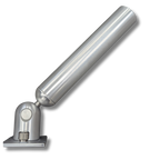 Cisco Tilt-Back Rod Holder in anodized aluminum with 360-degree indexing and cam-lever pivot