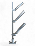 Cisco Tree Mast with three fixed rod holders on indexable aluminum mast, military-spec anodized finish