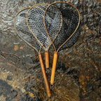 Blue Line Wide - Bamboo Fly Fishing Landing Net/Hand Net