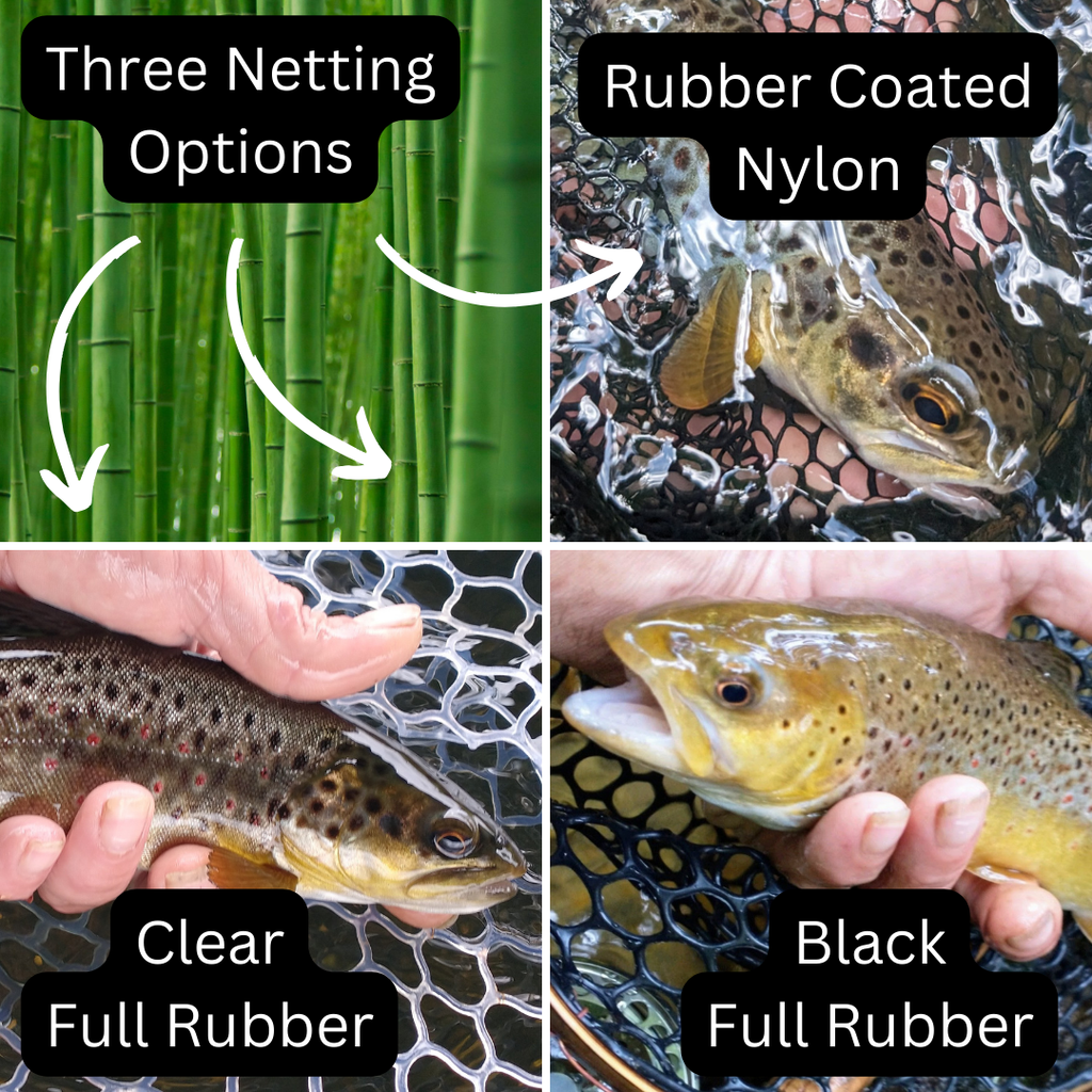 High Sierra - Bamboo Fly Fishing Landing Net/Hand Net
