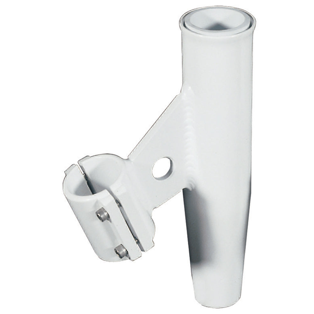 Lee's white aluminum clamp-on rod holder vertical mount for 1.315 inch O.D. pipe