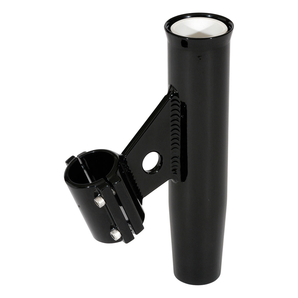 Lee's black aluminum clamp-on rod holder vertical mount fits 2.375 inch O.D. pipe
