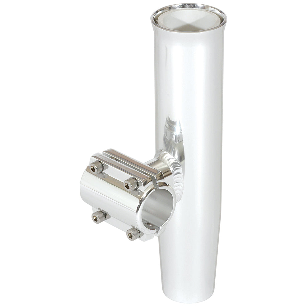 Lee's Tackle RA5201SL silver aluminum horizontal clamp-on rod holder for 1.050 inch O.D. pipe