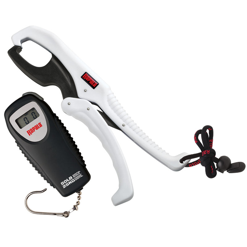 Rapala Floating Fish Gripper and 50 lb Mini Digital Scale Combo
