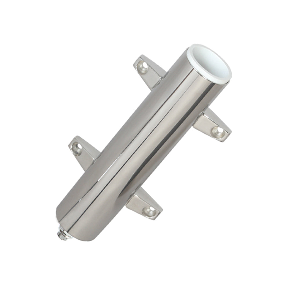 Lee's Tackle RH570 stainless steel swivel base bulkhead rod holder 2.25 inch OD 10.5 inch tube