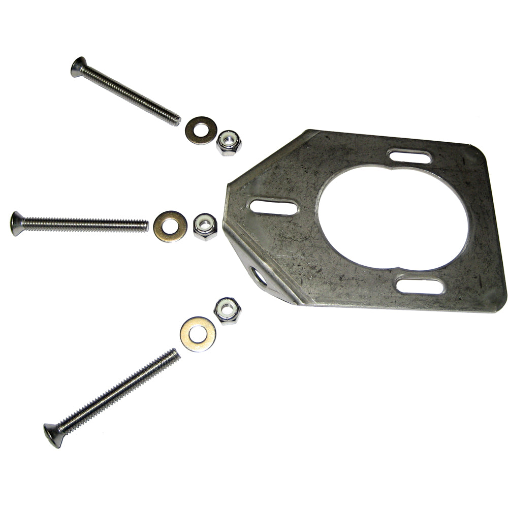 Lee's Tackle RH5930 stainless steel backing plate for heavy rod holders at 0 15 and 30 degrees